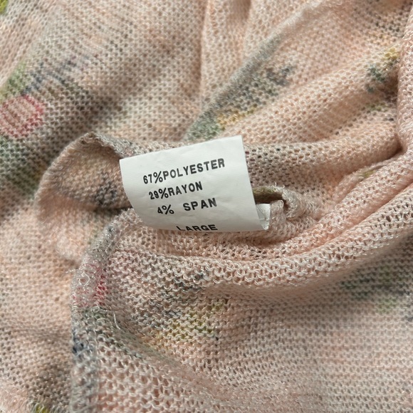 Judith March Women's Floral Deer Print Cardigan Sweater S Boho Pockets - Picture 11 of 14